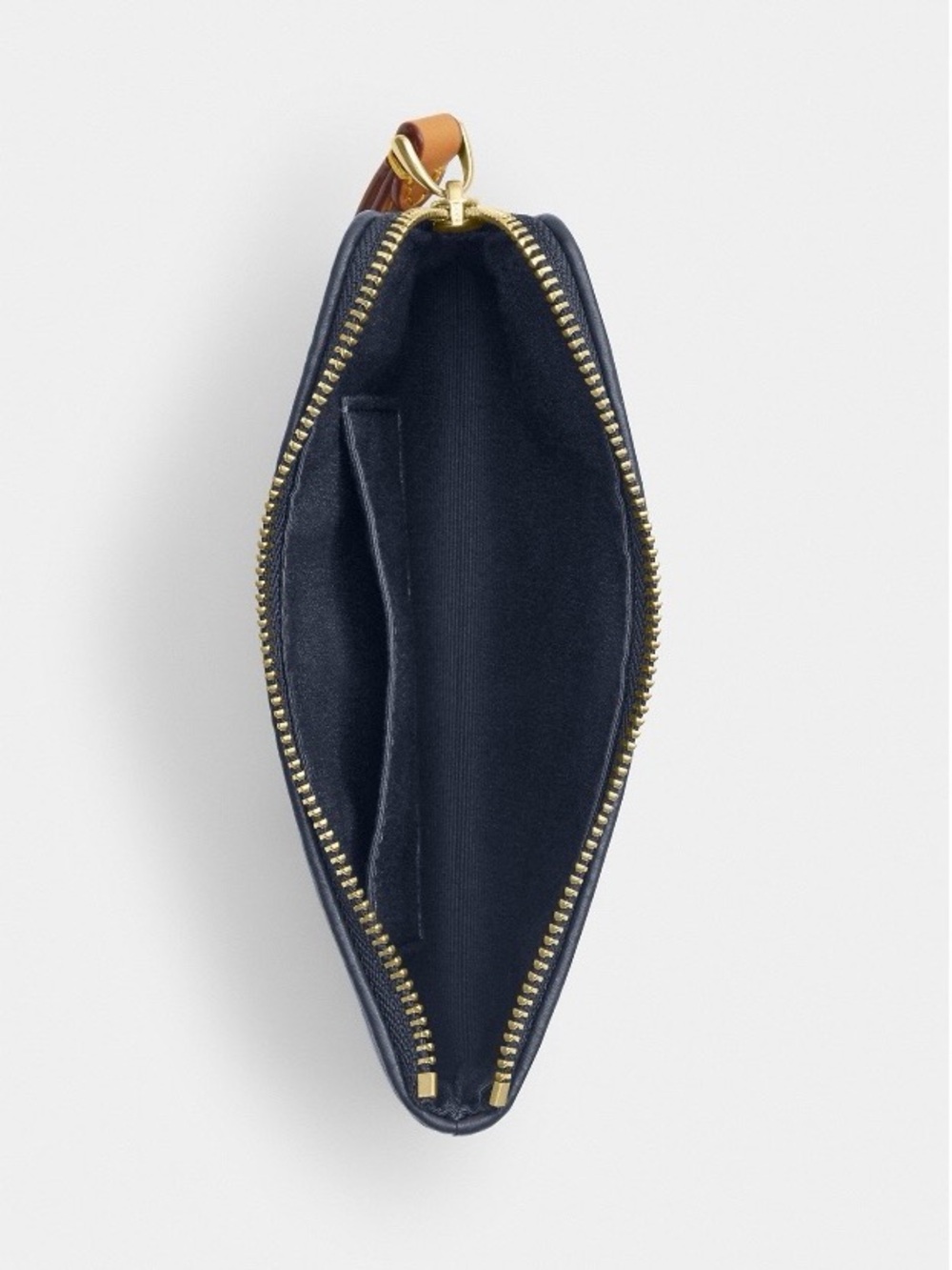 Coach Corner Zip Wristlet In Signature Denim - Picture 3 of 6